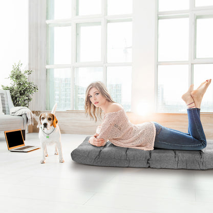 14-Position Adjustable Floor Chair for Gaming and Lounging