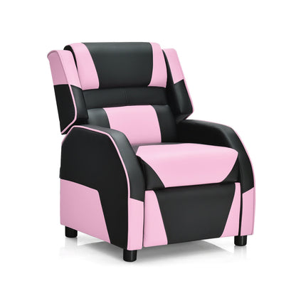 Kids Gaming Recliner with Headrest and Footrest