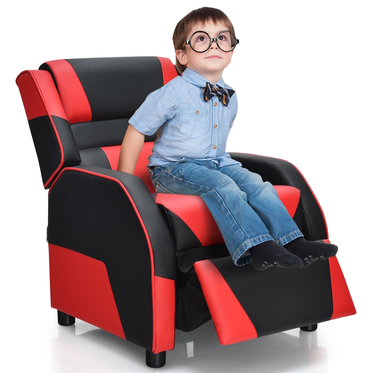 Kids Gaming Recliner with Headrest and Footrest