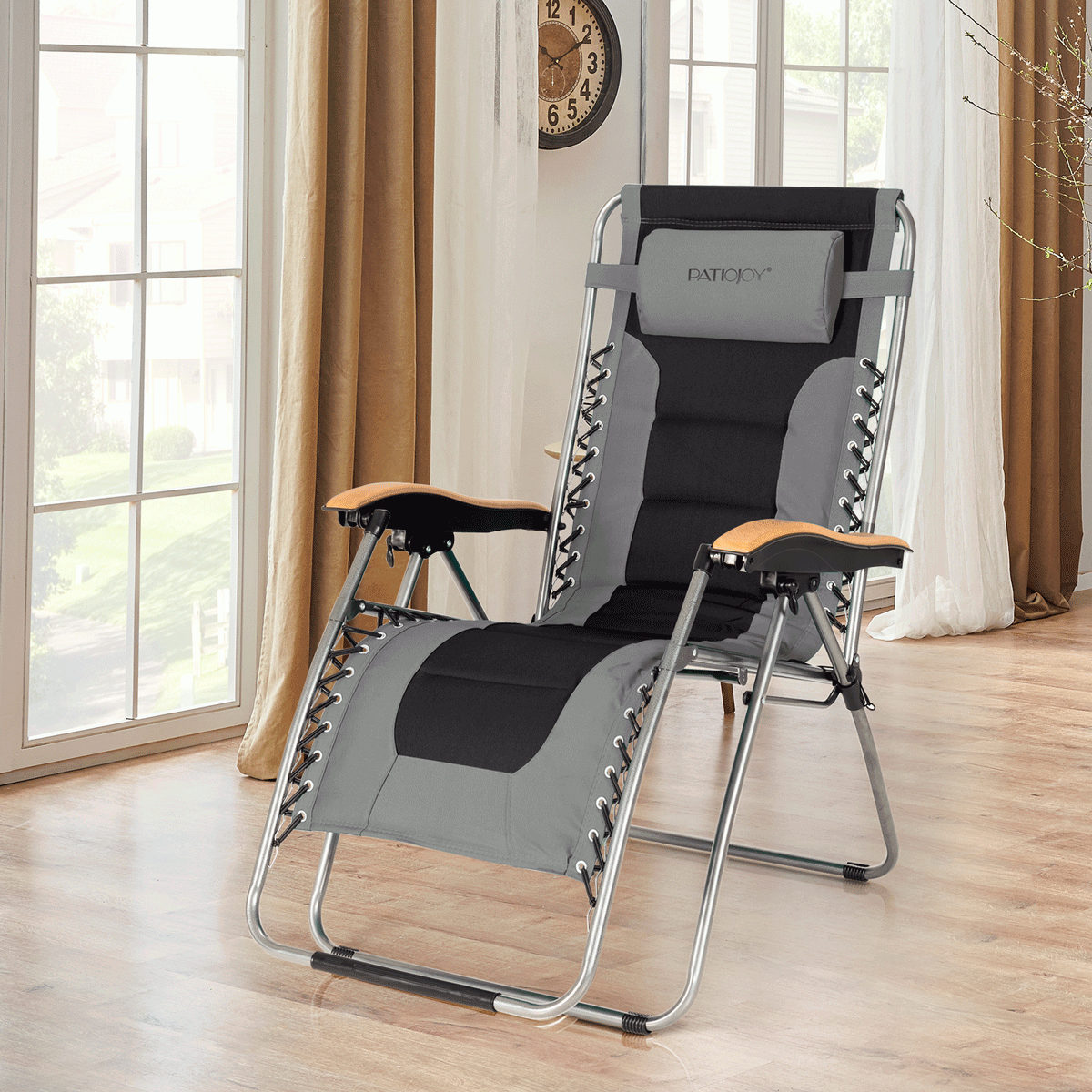 Oversized Zero Gravity Lounge Chair with Adjustable Recline