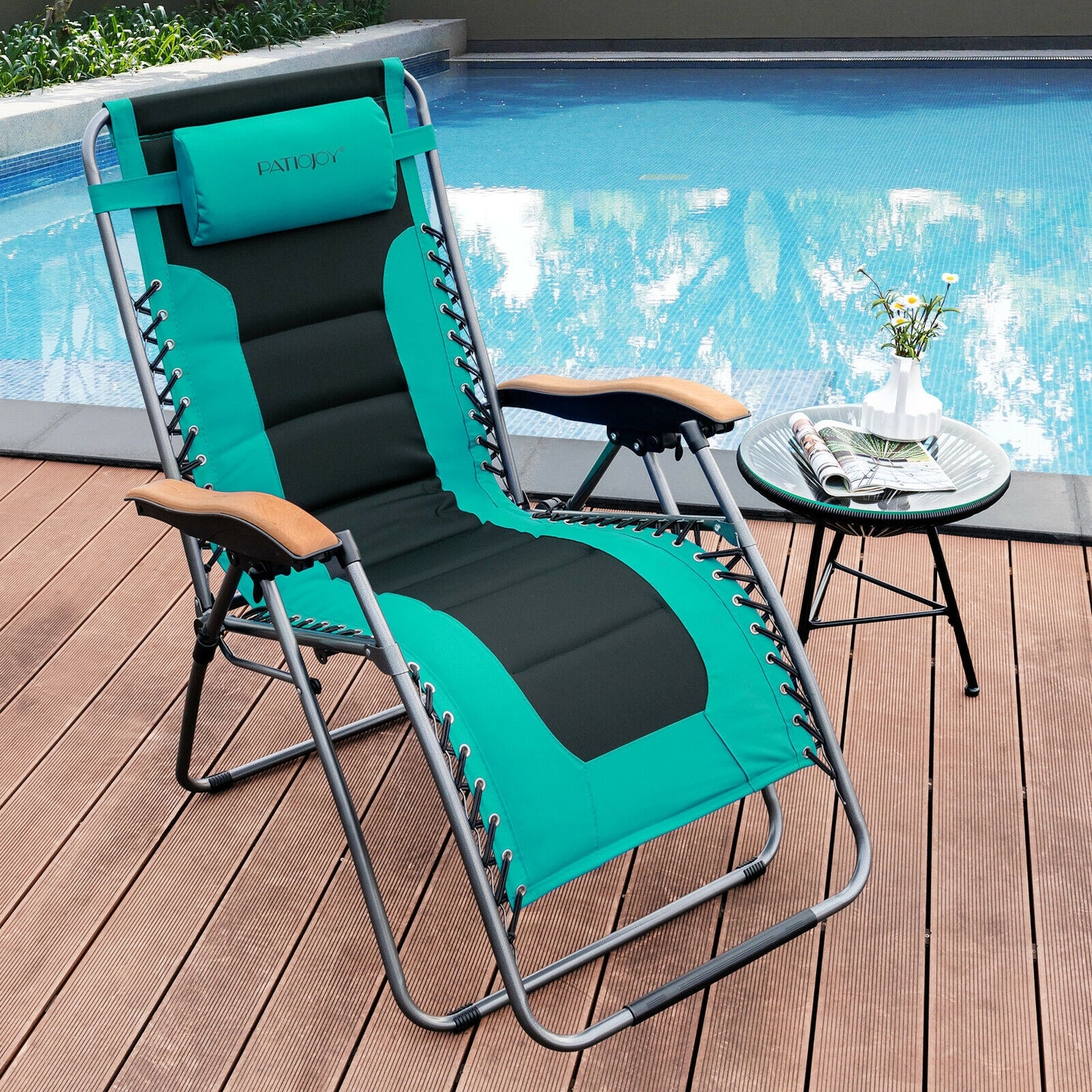 Oversized Zero Gravity Lounge Chair with Adjustable Recline