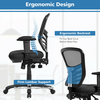 Ergonomic Mesh Office Chair with Adjustable Armrests