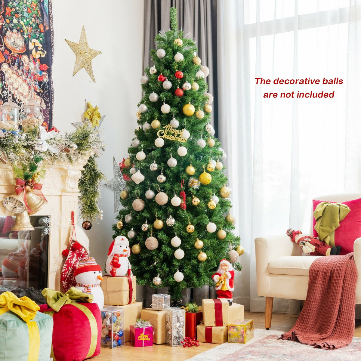 Pre-lit Multi-Colored Fiber Optic Spruce Artificial Christmas Tree