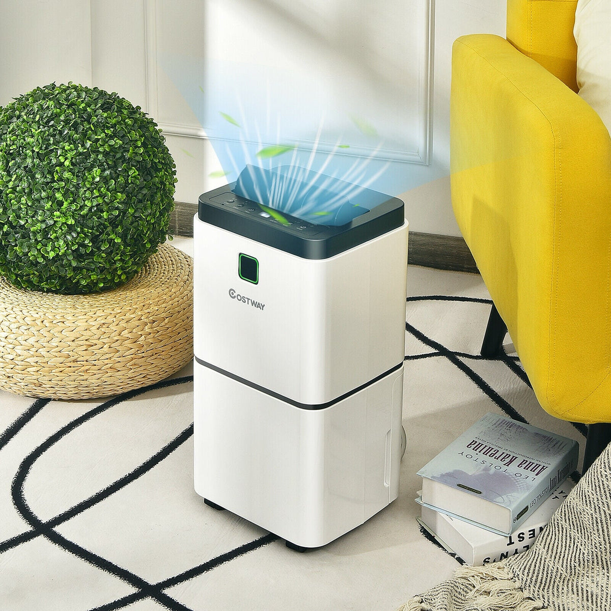 30 Pints 1500 Sq. ft Dehumidifier for Medium to Large Room with Indicator