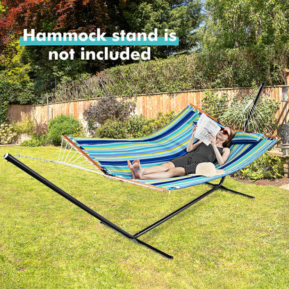 Portable Hammock with Detachable Pillow and Spreader Bars