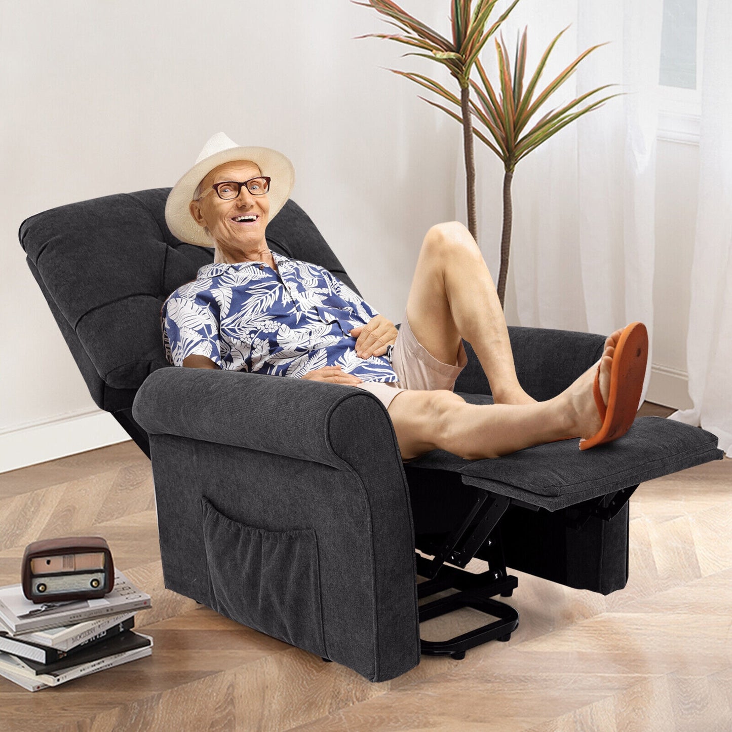 Power Lift Recliner Chair with Remote Control for Elderly