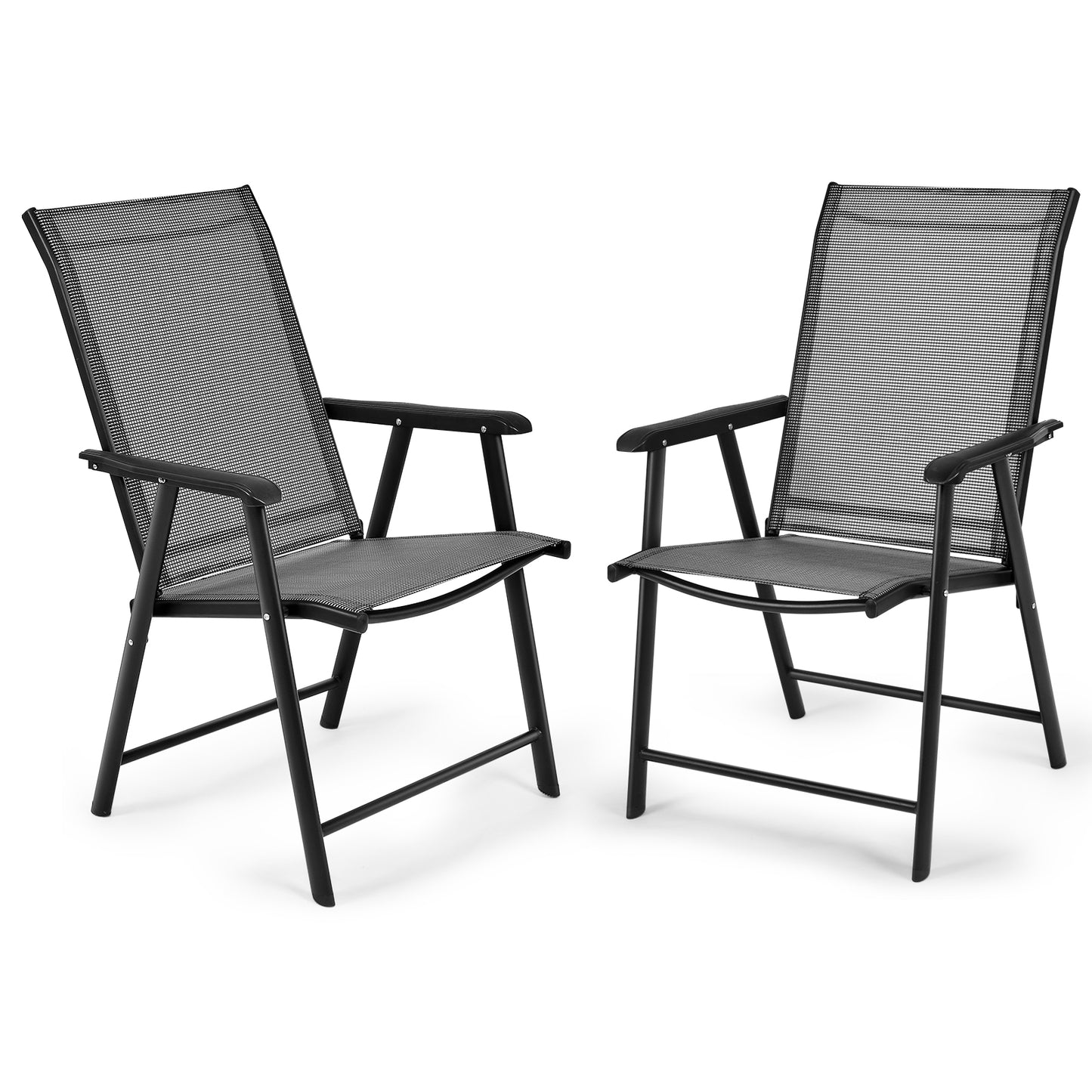 Folding Patio Dining Chairs, 4-Pack Portable Outdoor Seating