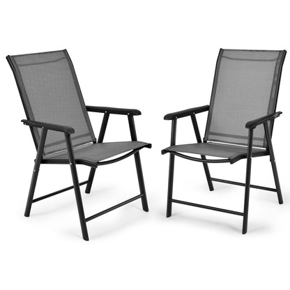 Folding Patio Dining Chairs, 4-Pack Portable Outdoor Seating