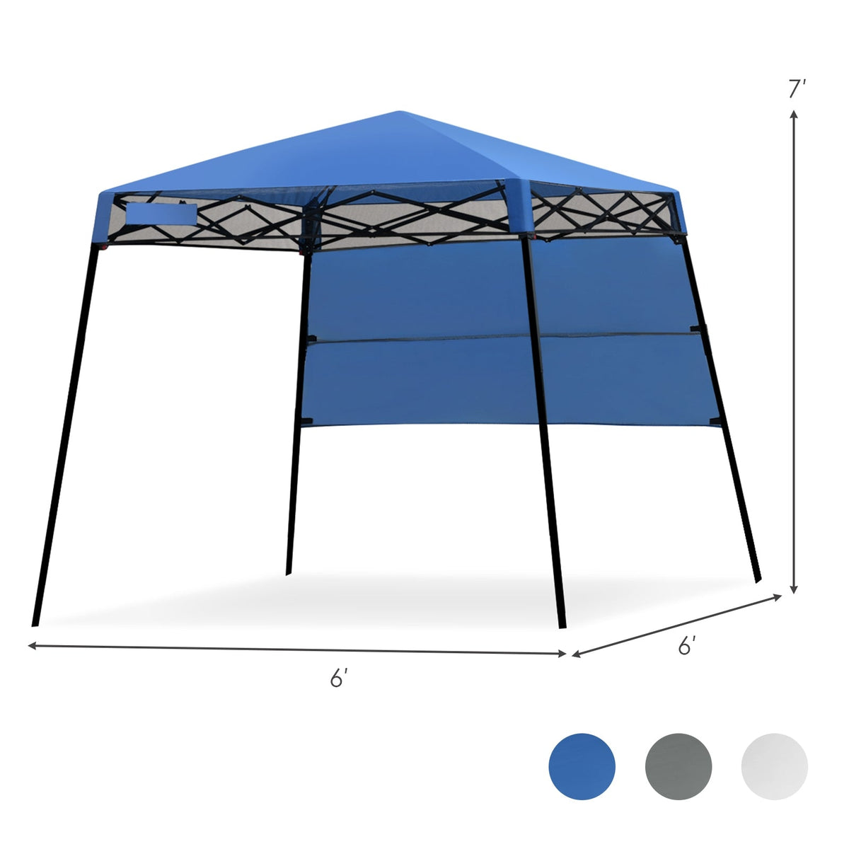 7 x 7 Feet Sland Adjustable Portable Canopy Tent with Backpack