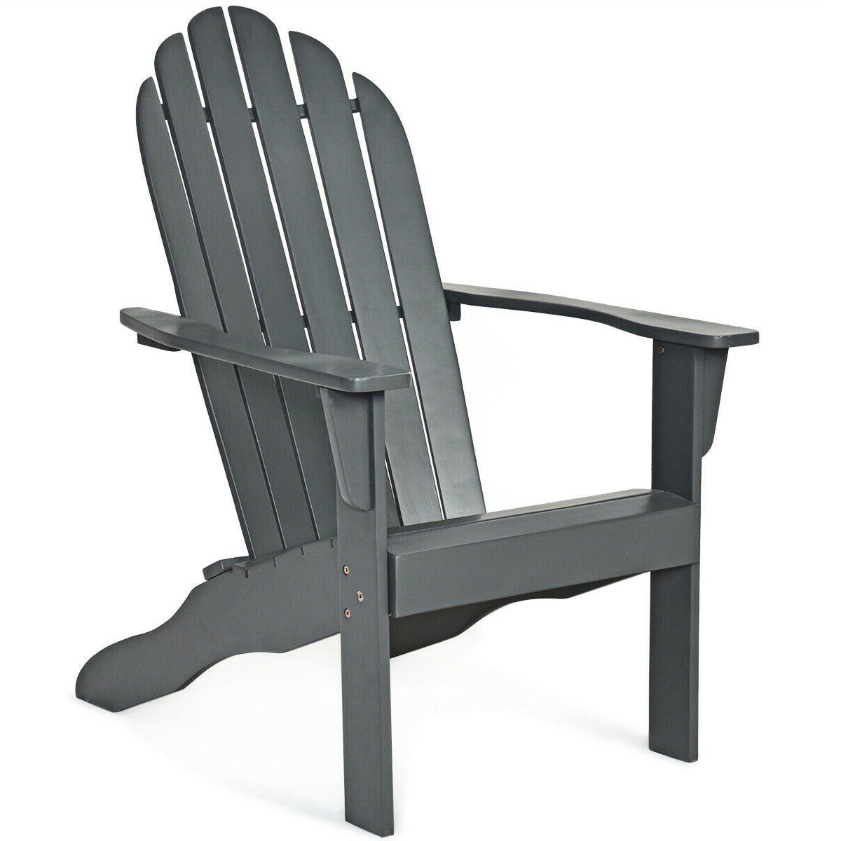 Acacia Wood Adirondack Chair with Ergonomic Design