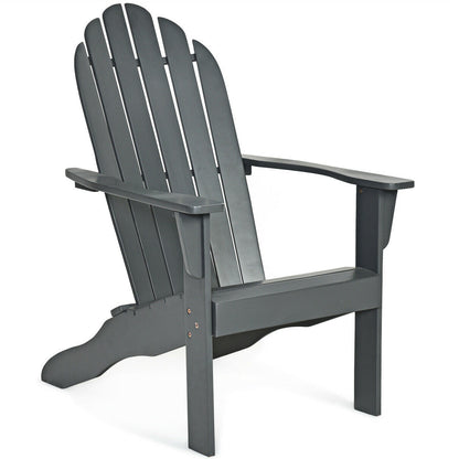Acacia Wood Adirondack Chair with Ergonomic Design