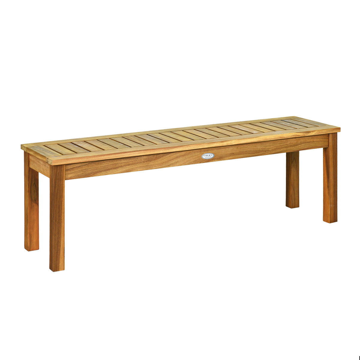 52-Inch Acacia Wood Outdoor Dining Bench for Patio & Garden