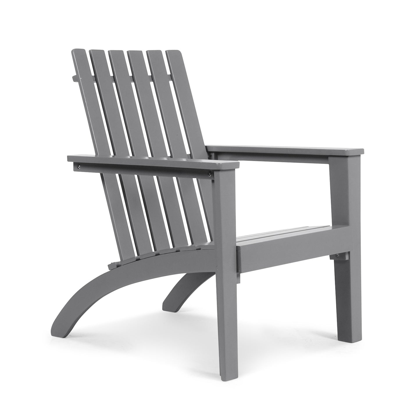 Acacia Wood Adirondack Chair with Ergonomic Backrest