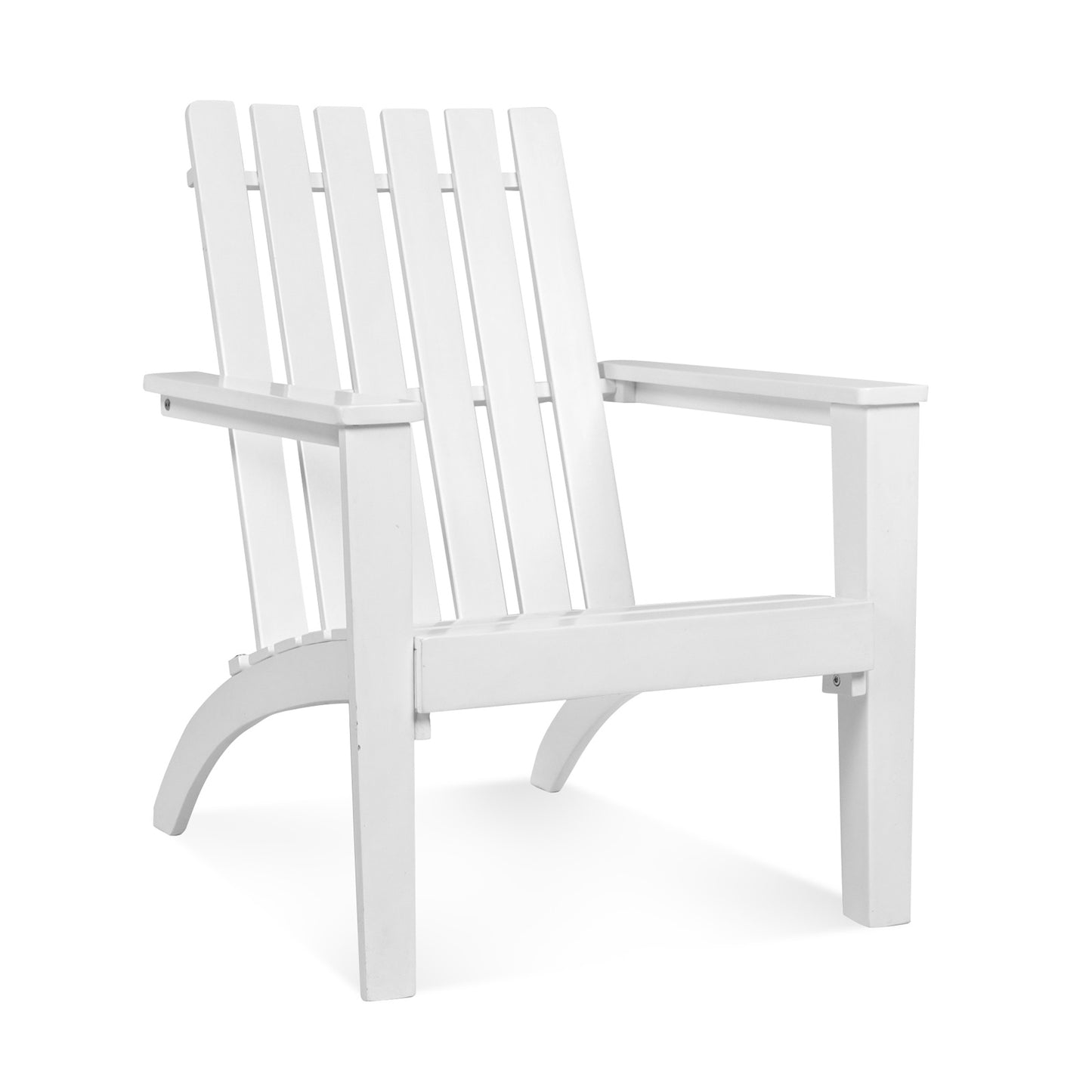 Acacia Wood Adirondack Chair with Ergonomic Backrest