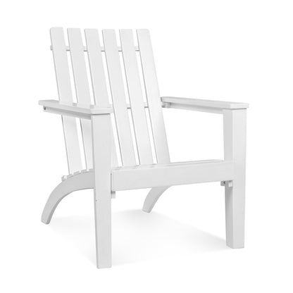 Acacia Wood Adirondack Chair with Ergonomic Backrest