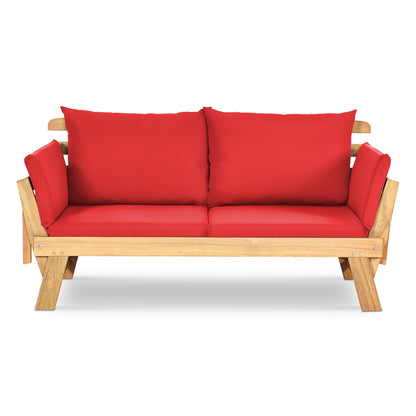 Convertible Patio Daybed Sofa with Thick Cushion