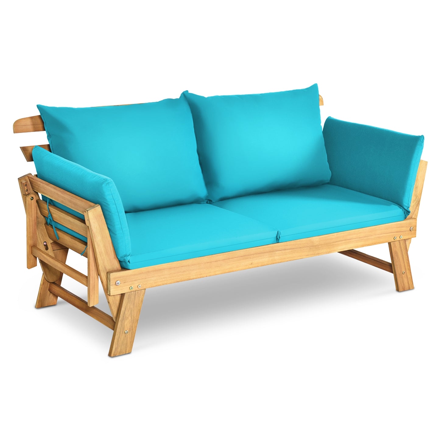 Convertible Patio Daybed Sofa with Thick Cushion