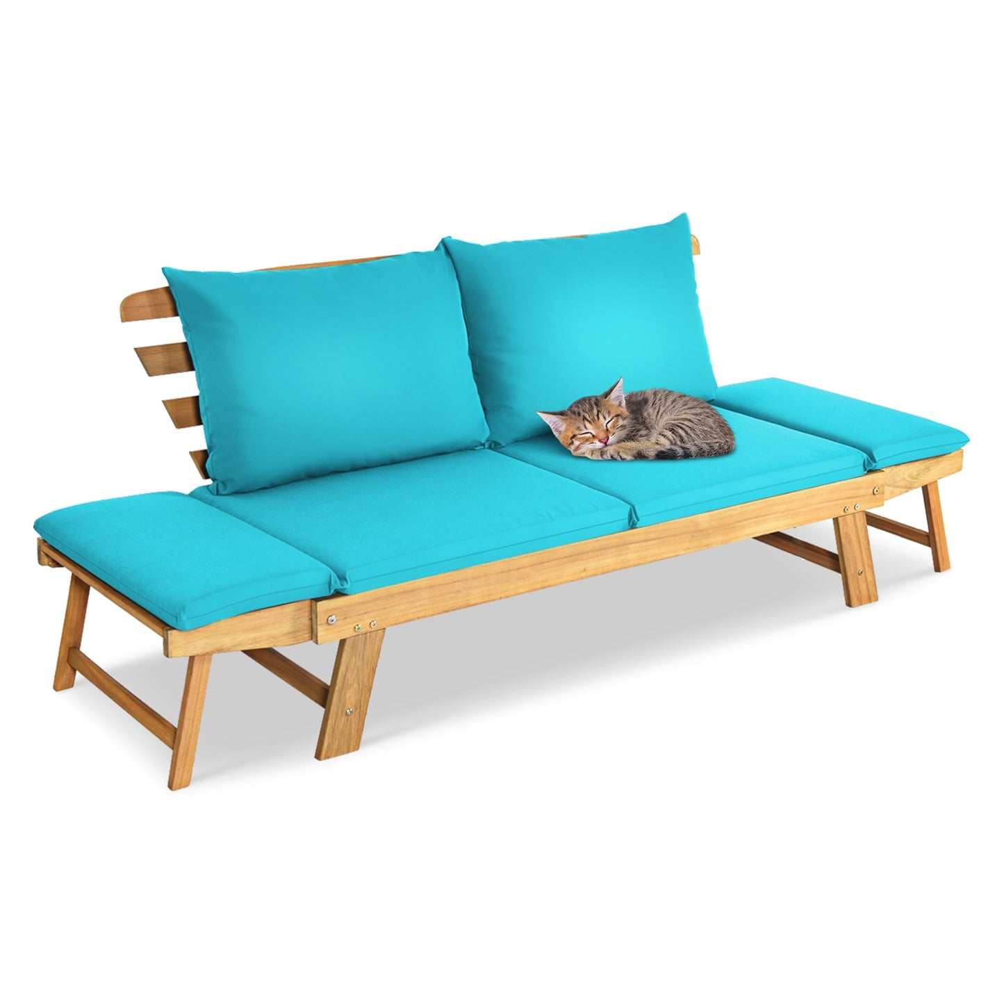 Convertible Patio Daybed Sofa with Thick Cushion