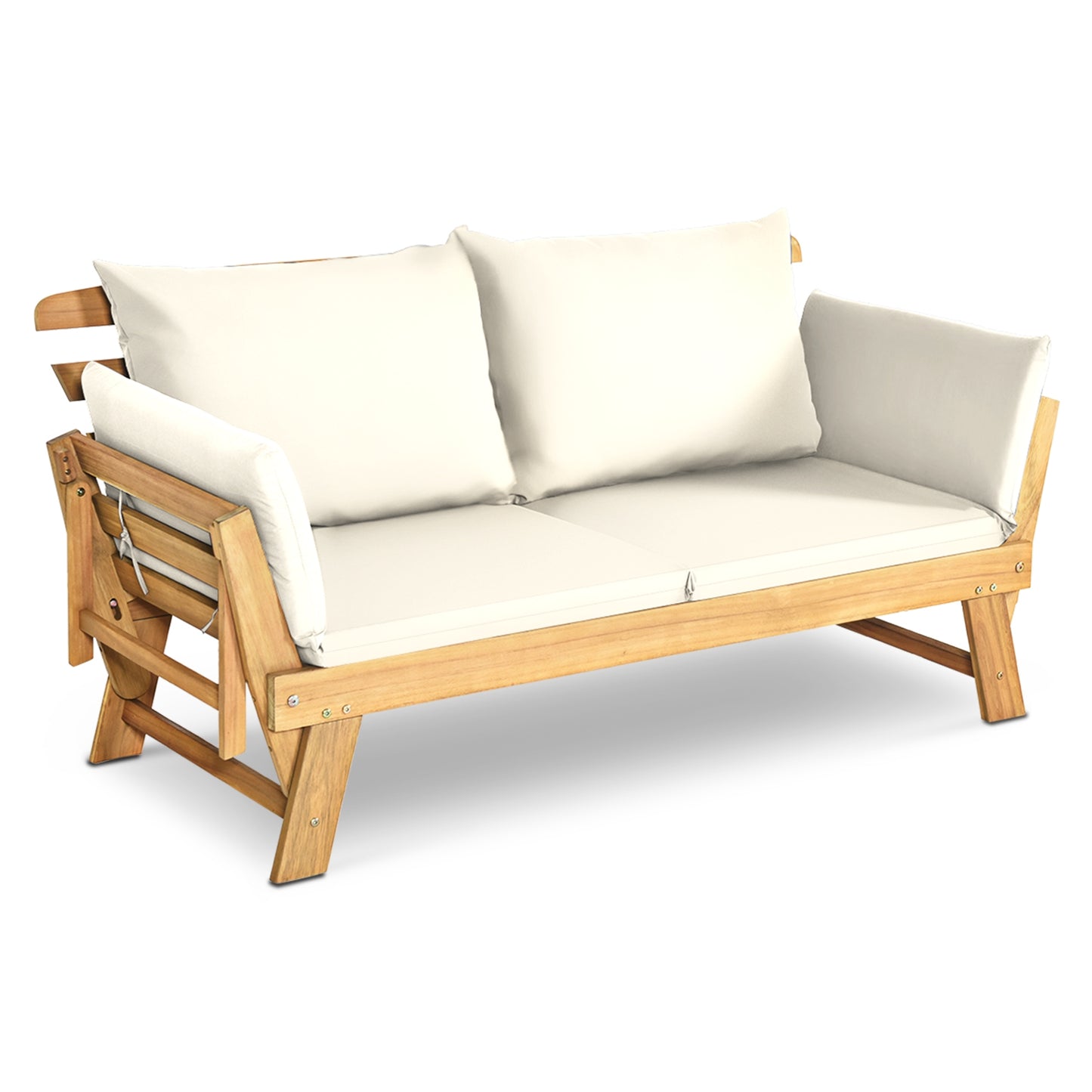 Convertible Patio Daybed Sofa with Thick Cushion