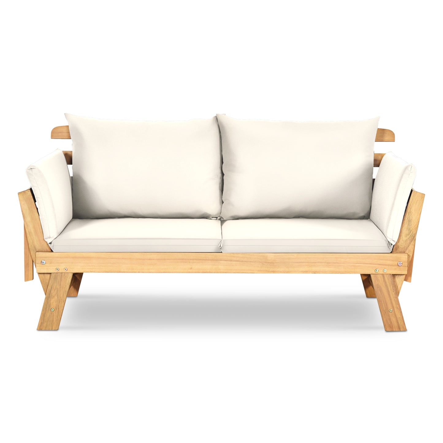 Convertible Patio Daybed Sofa with Thick Cushion