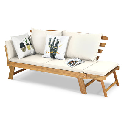 Convertible Patio Daybed Sofa with Thick Cushion
