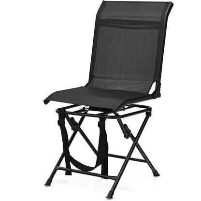 360° Swivel Folding Camping Chair with Iron Frame