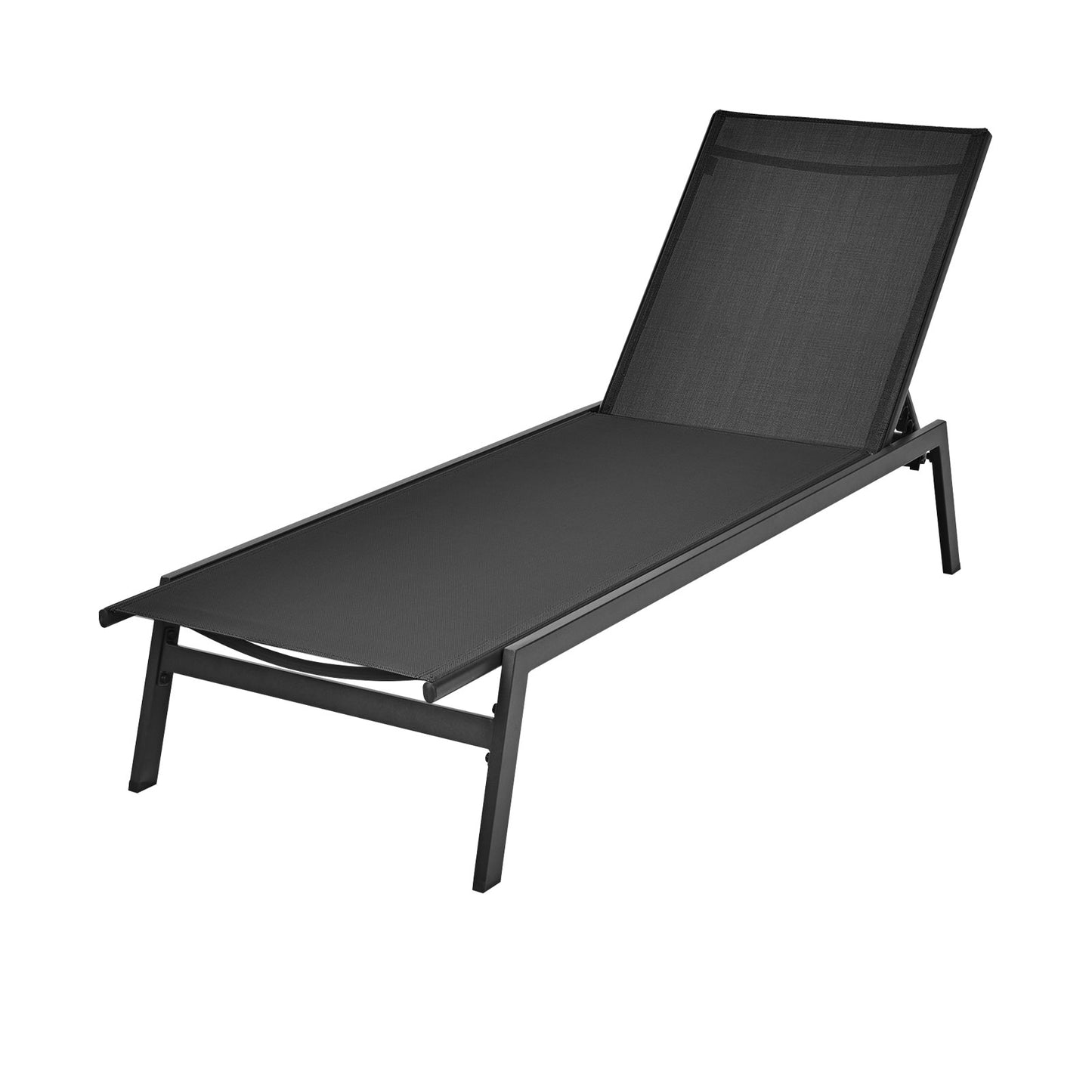 6-Position Adjustable Outdoor Chaise Lounge Chair
