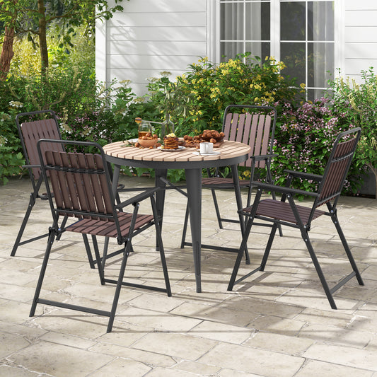 Folding Patio Dining Chairs Set of 4 - 400 LBS Capacity