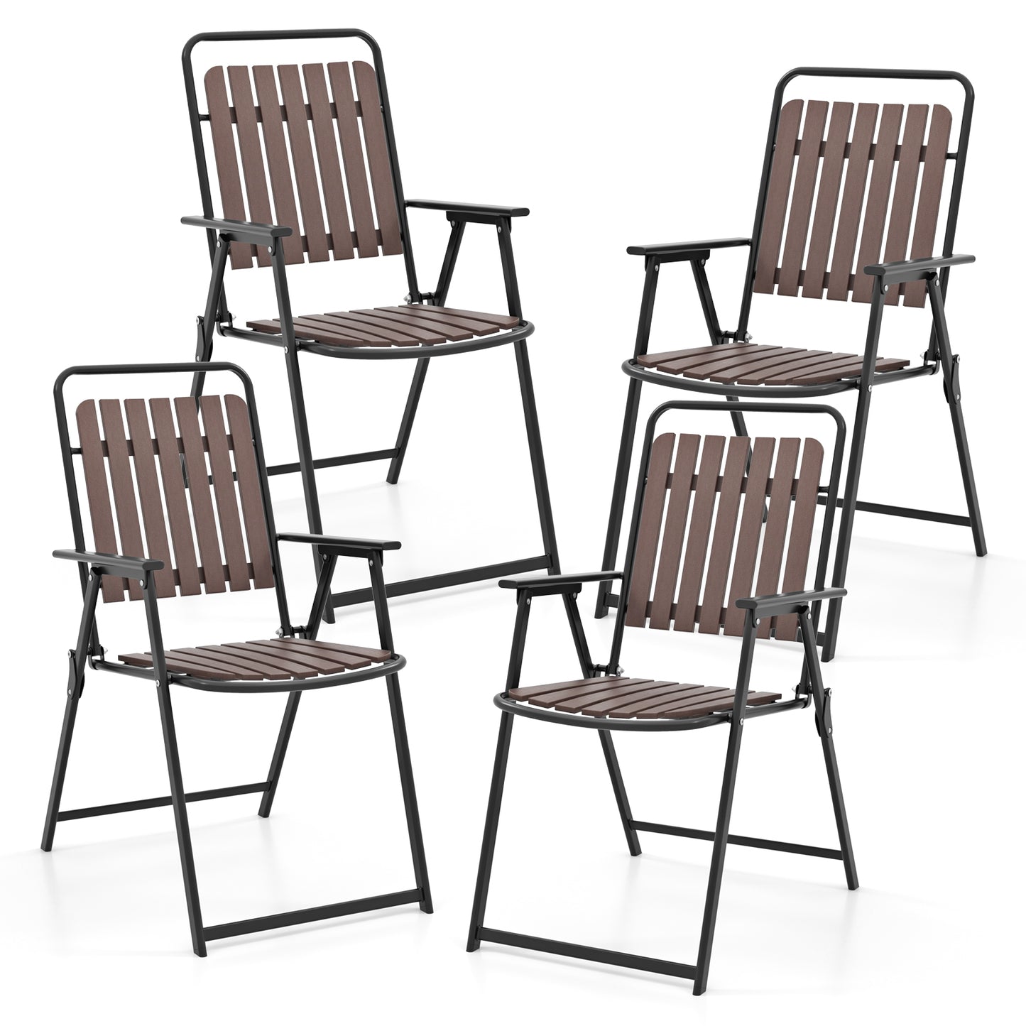 Folding Patio Dining Chairs Set of 4 - 400 LBS Capacity