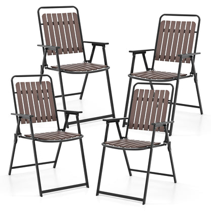 Folding Patio Dining Chairs Set of 4 - 400 LBS Capacity