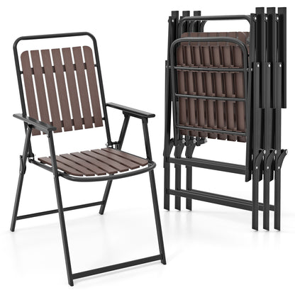 Folding Patio Dining Chairs Set of 4 - 400 LBS Capacity