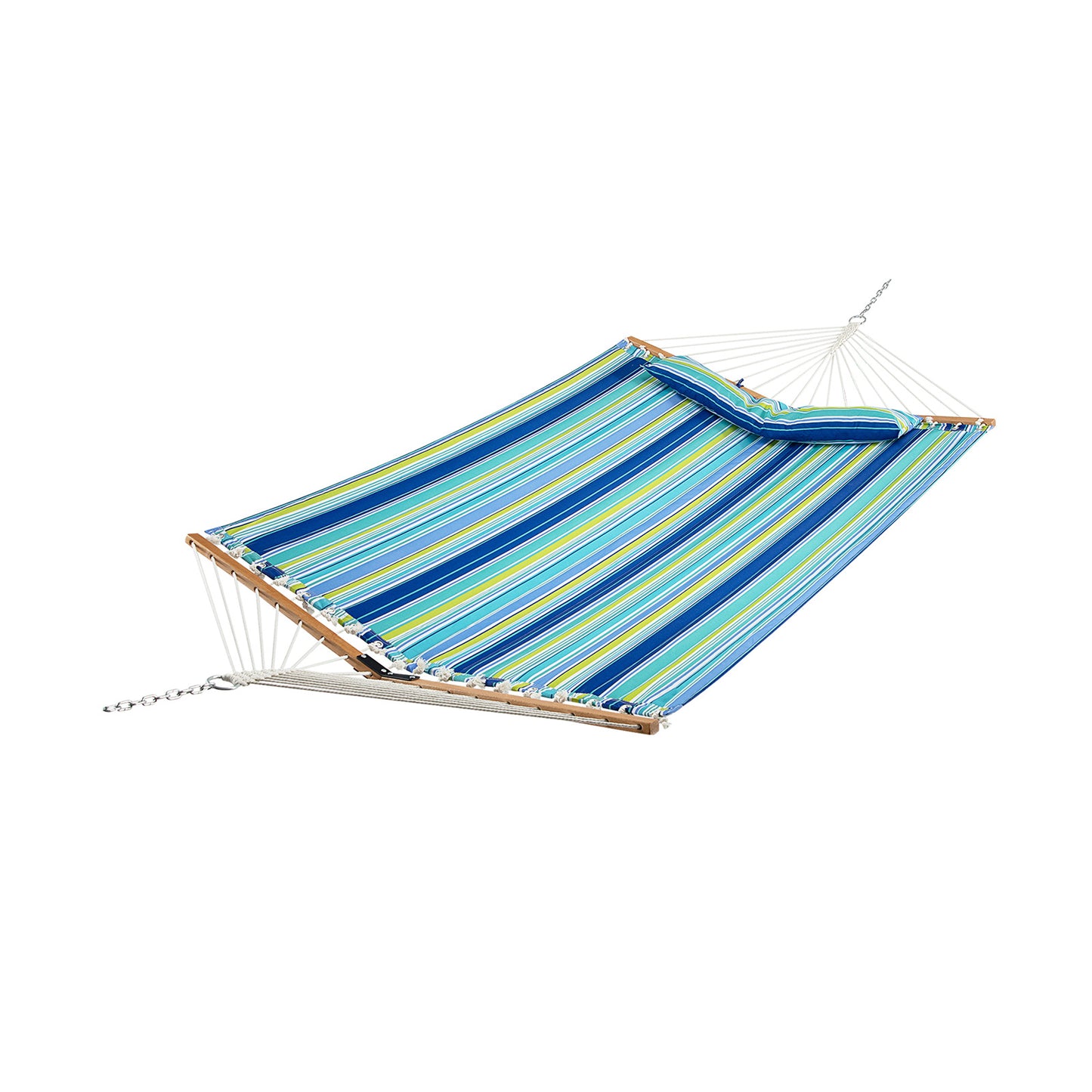 Portable Hammock with Detachable Pillow and Spreader Bars