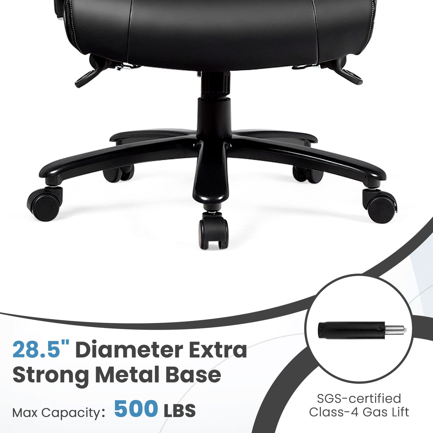 Big & Tall Massage Office Chair with 6 Vibration Points