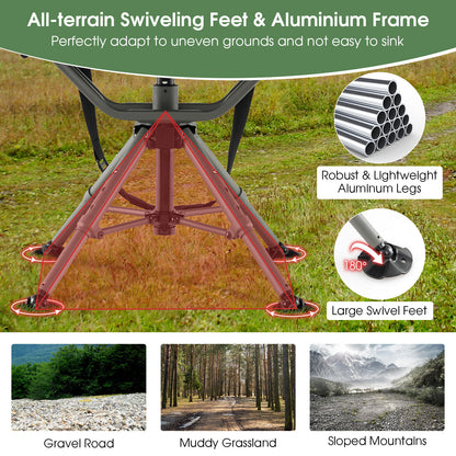 360° Swivel Hunting Chair with Adjustable Height