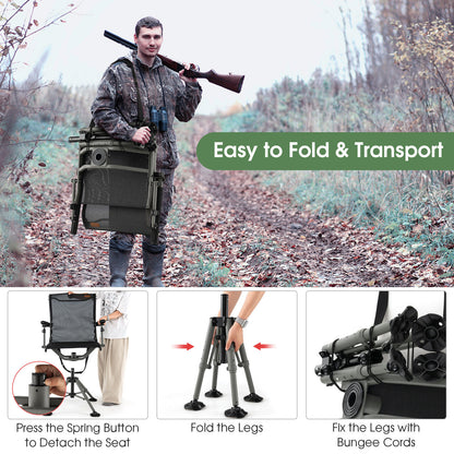 360° Swivel Hunting Chair with Adjustable Height