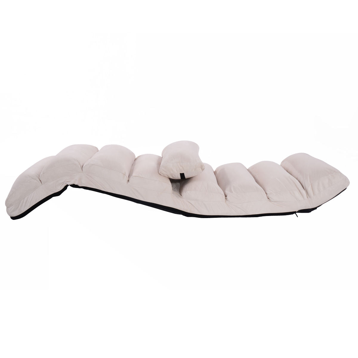 Folding Floor Sofa Chair with Pillow - Adjustable Lounge Bed