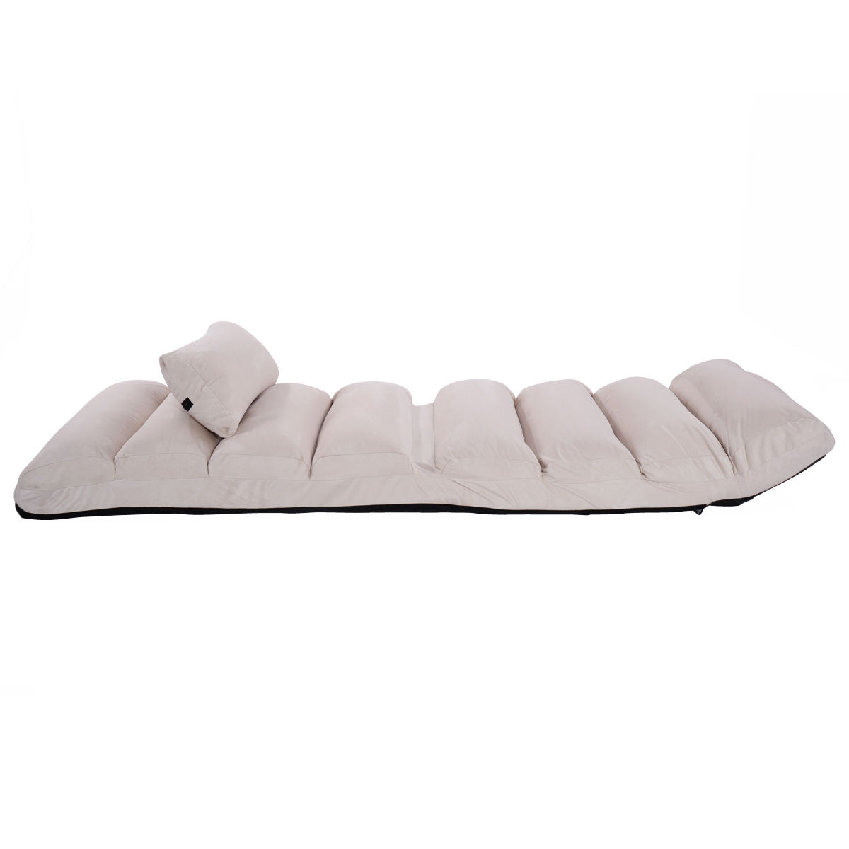 Folding Floor Sofa Chair with Pillow - Adjustable Lounge Bed