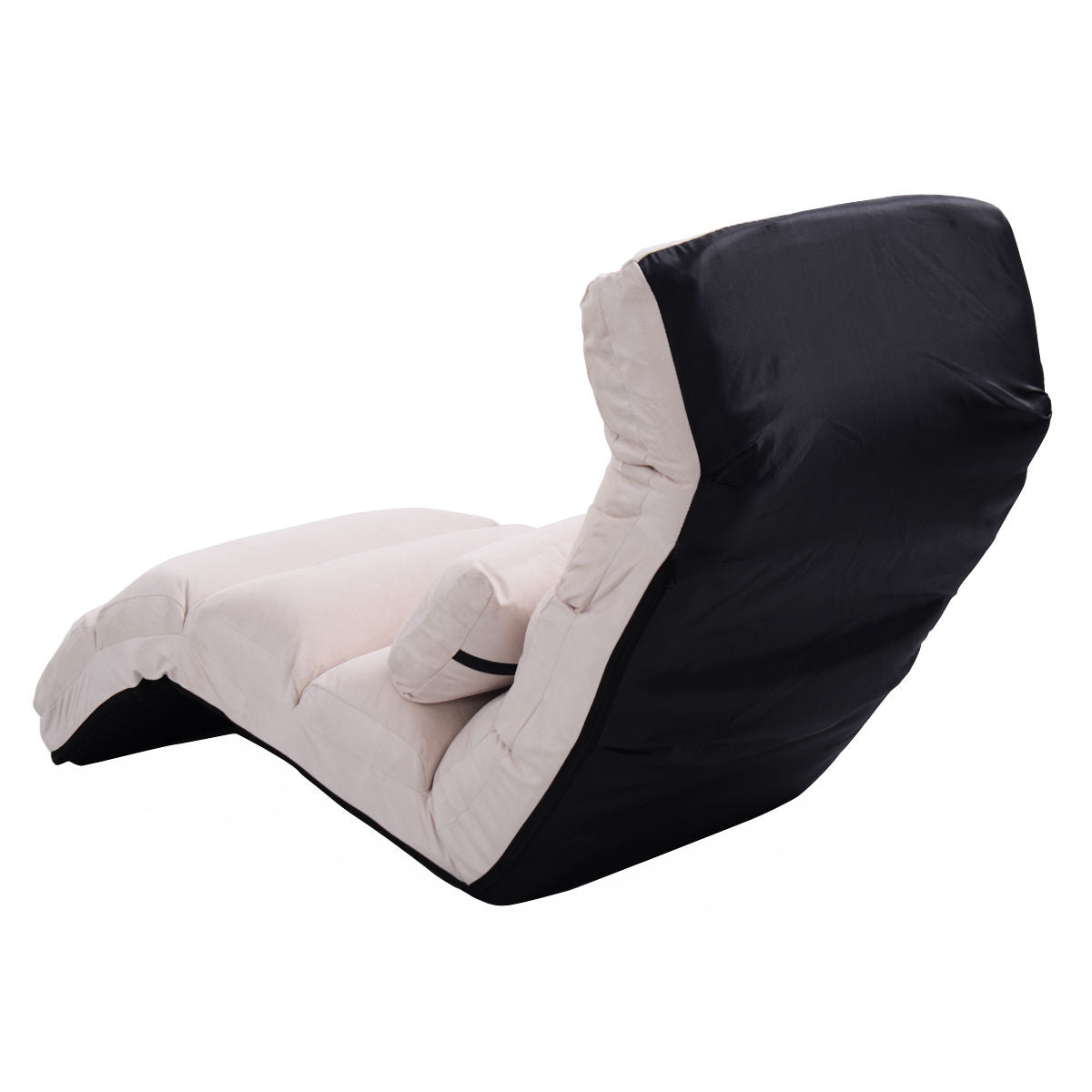 Folding Floor Sofa Chair with Pillow - Adjustable Lounge Bed