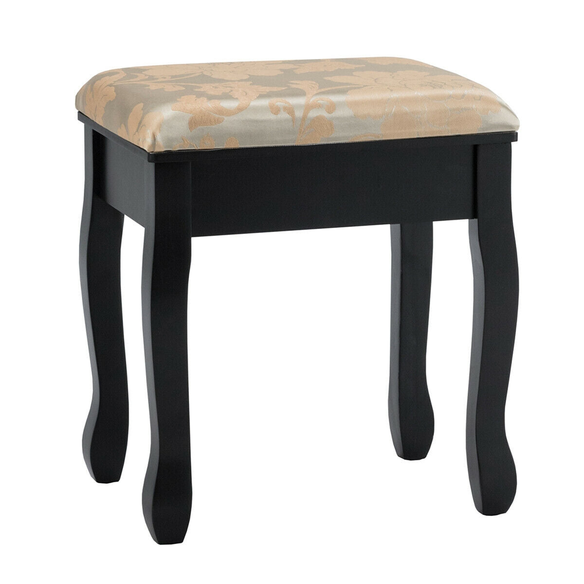 Makeup Vanity Set with 5 Drawers and Padded Stool