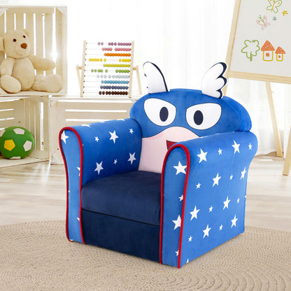 Kids Sofa Chair with Armrests and Thick Cushion