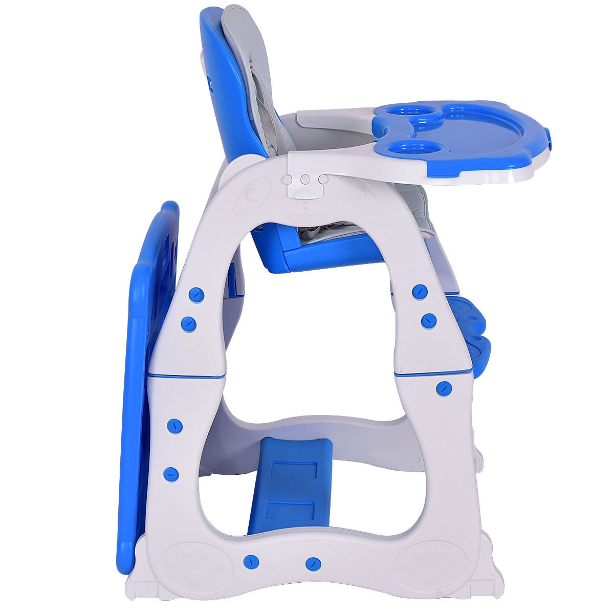 3-in-1 Convertible Baby High Chair with Adjustable Tray