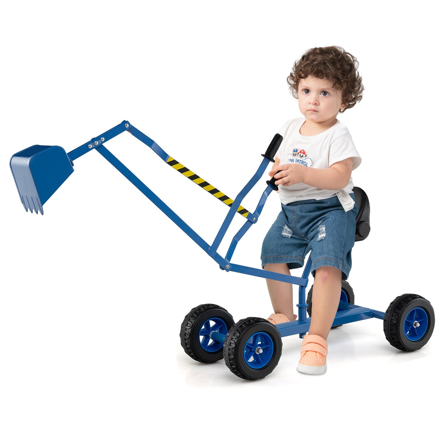 Sand Digger for Kids with 2-Handed Controls and Flexible Shovel