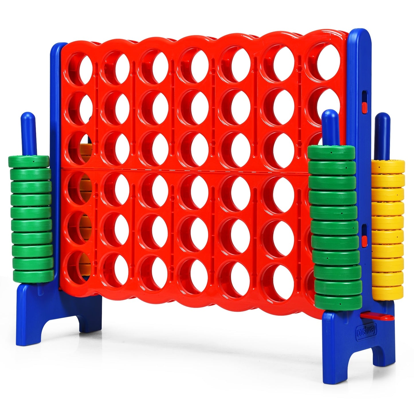 Jumbo 4-to-Score Giant Game Set with 42 Jumbo Rings and Quick-Release Slider