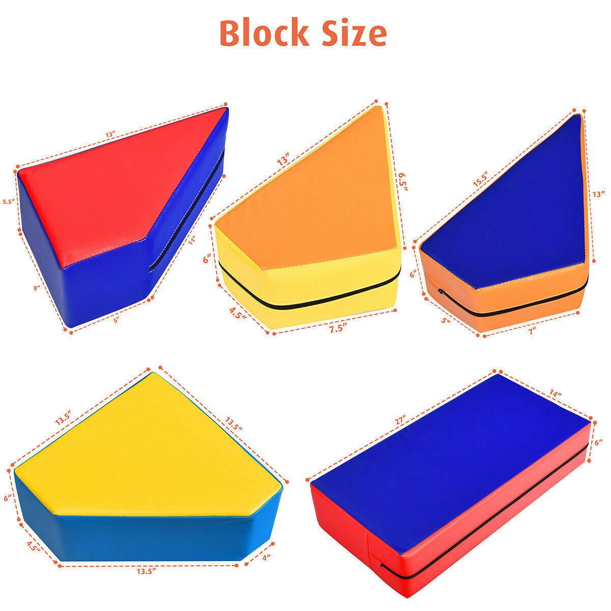 4-in-1 Foam Climbing Playset for Toddlers - 8 Pieces