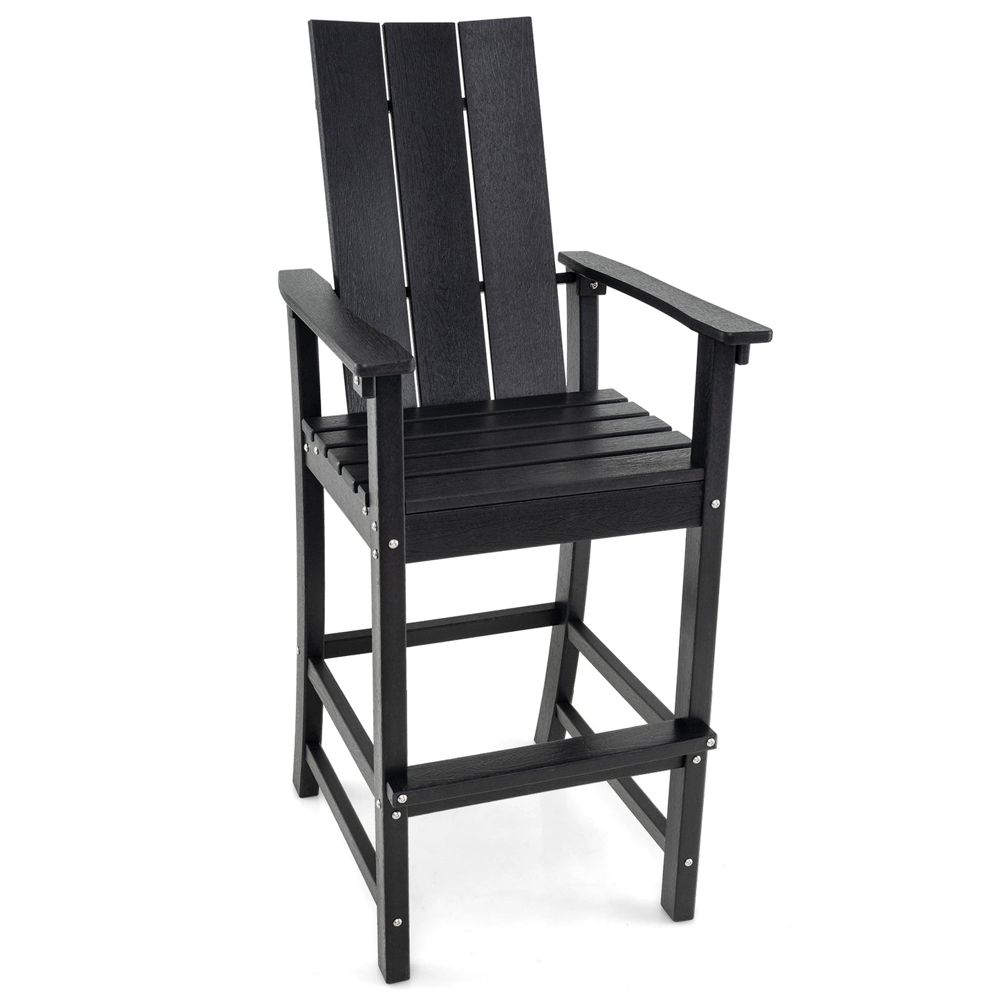 Tall Adirondack Bar Chair with Ergonomic High Back