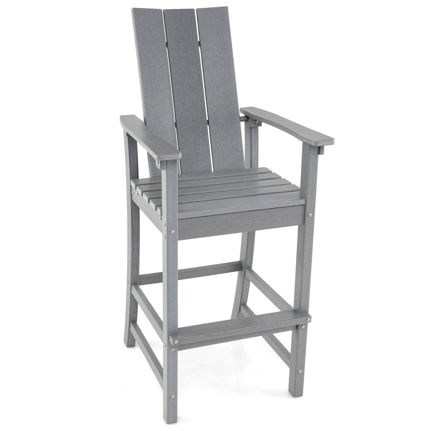 Tall Adirondack Bar Chair with Ergonomic High Back