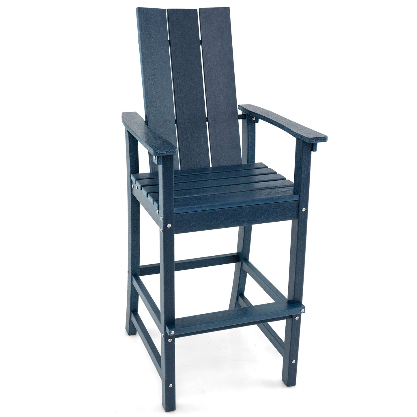 Tall Adirondack Bar Chair with Ergonomic High Back