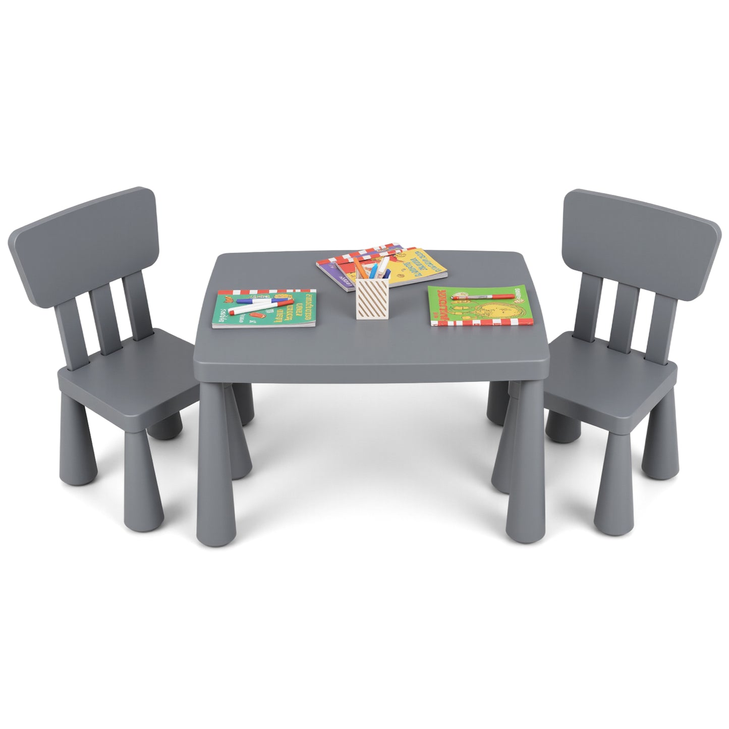 Kids Table and Chair Set - 3 Piece Multi Activity Play Set