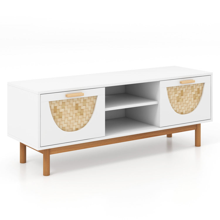 Modern Living Room Furniture Set: TV Stand + Sofa + Coffee Table + Side Table