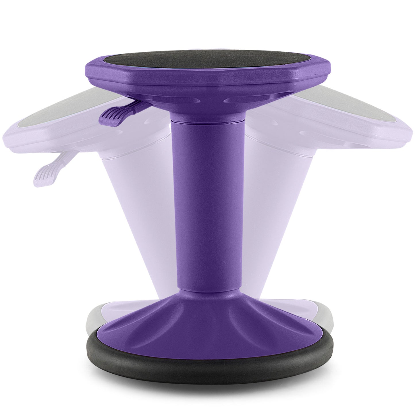Adjustable Active Learning Wobble Stool with Cushion Seat